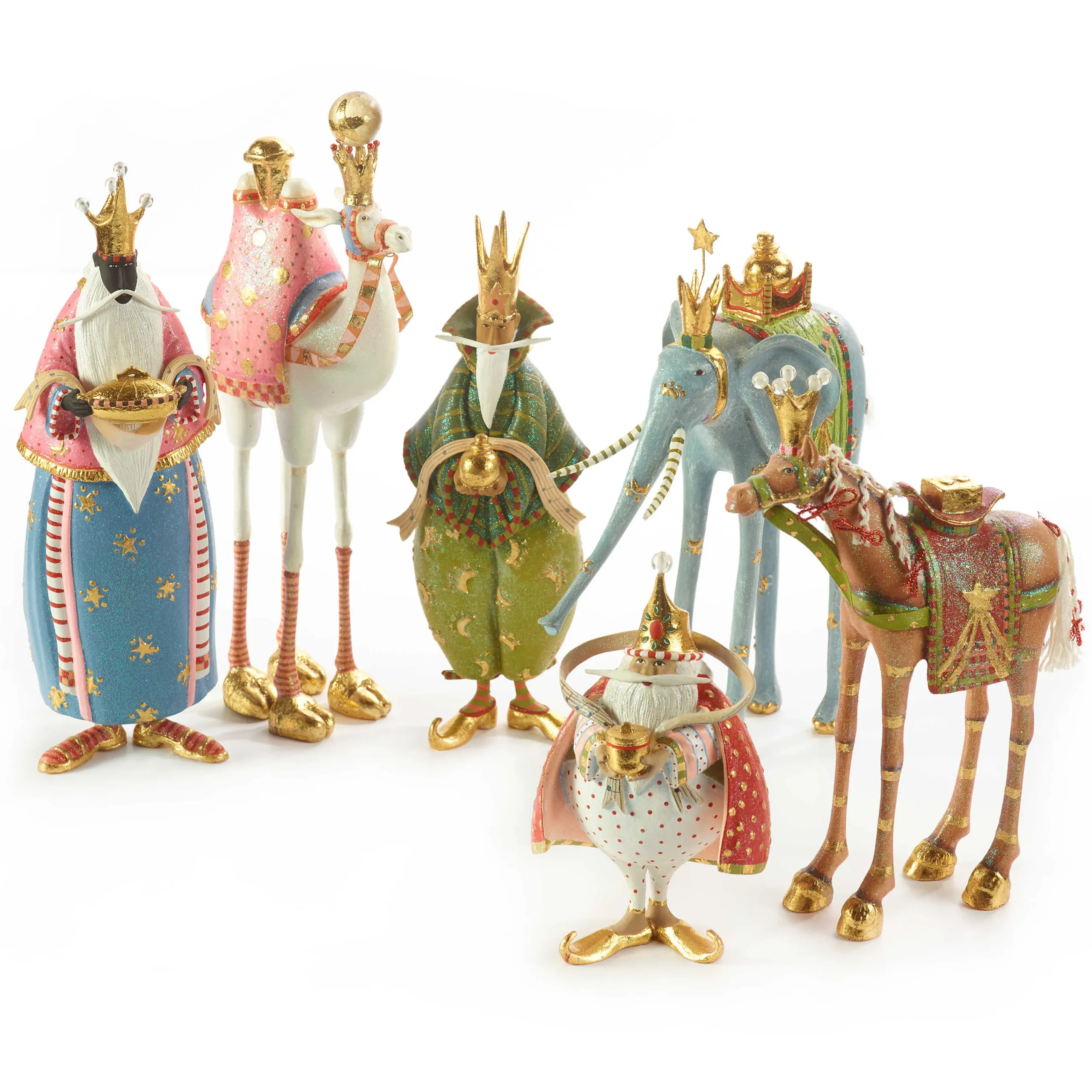 MacKenzie-Childs Patience Brewster Nativity Myrtle the Elephant Figure| Holiday|Room Accents
