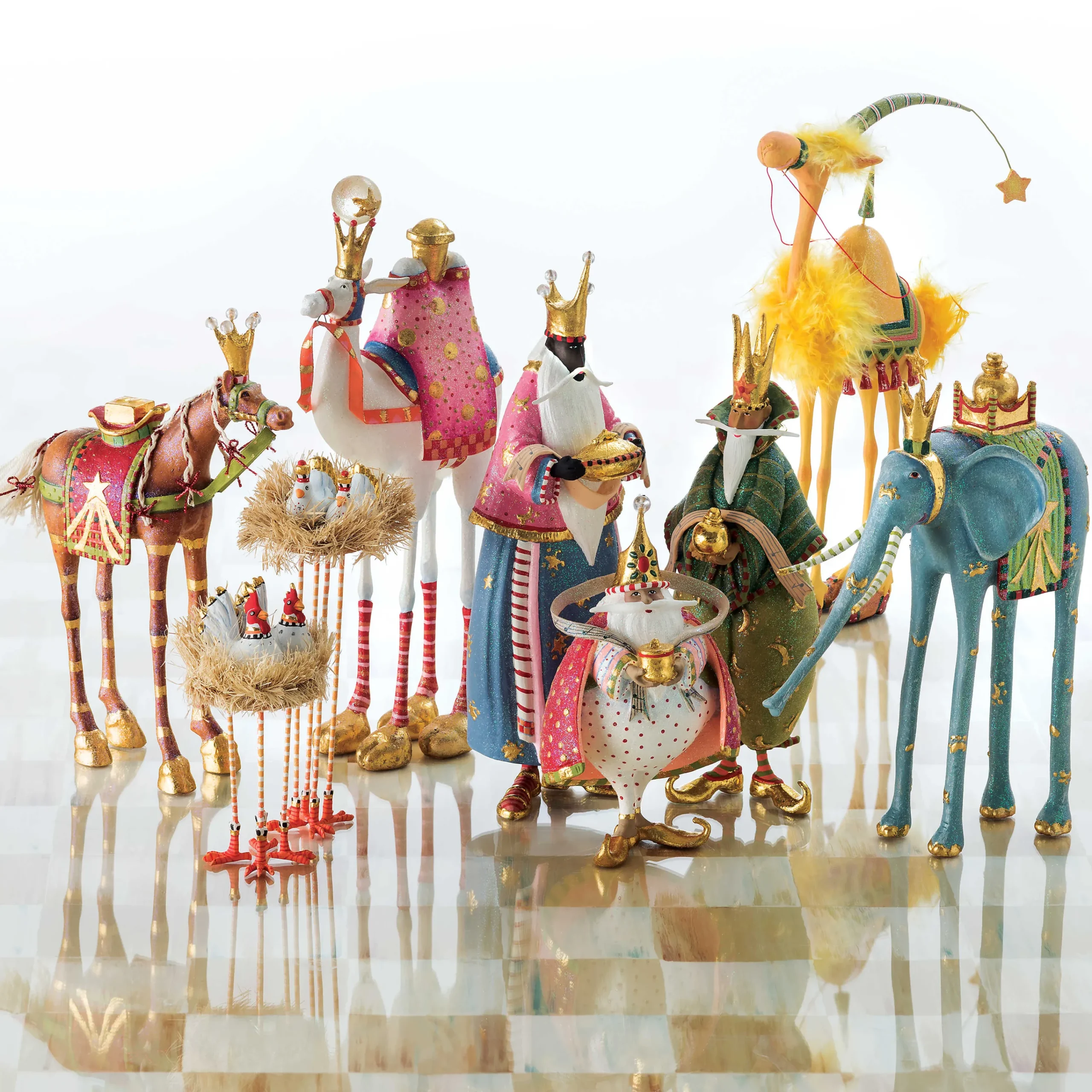 MacKenzie-Childs Patience Brewster Nativity Harold the Camel Figure| Holiday|Room Accents
