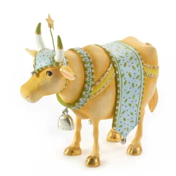 MacKenzie-Childs Patience Brewster Nativity Manger Cow Figure| Holiday|Room Accents