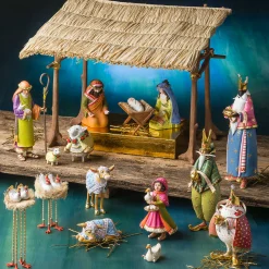 MacKenzie-Childs Patience Brewster Nativity Shelter| Holiday|Room Accents