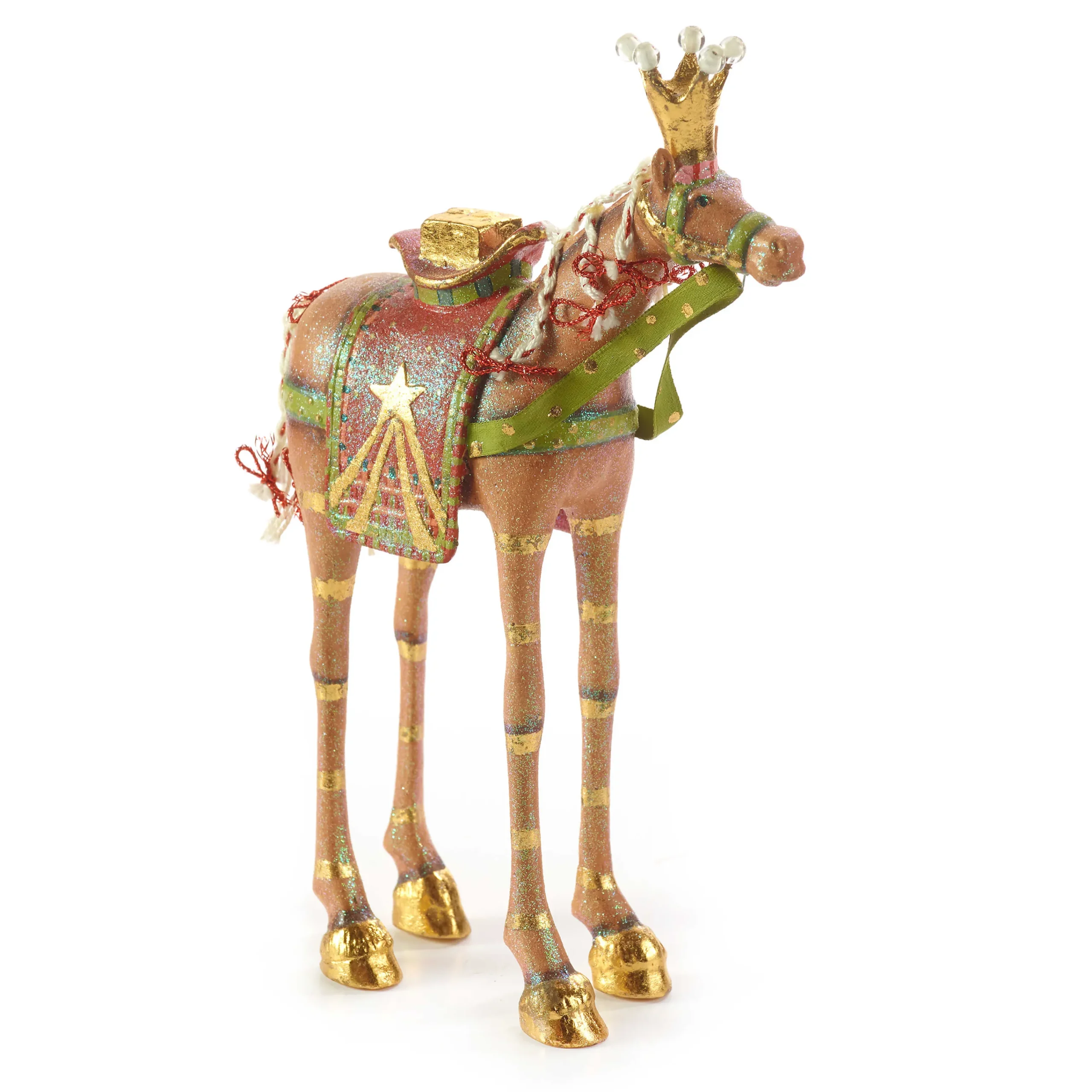 MacKenzie-Childs Patience Brewster Nativity Golda the Horse Figure| Holiday|Room Accents
