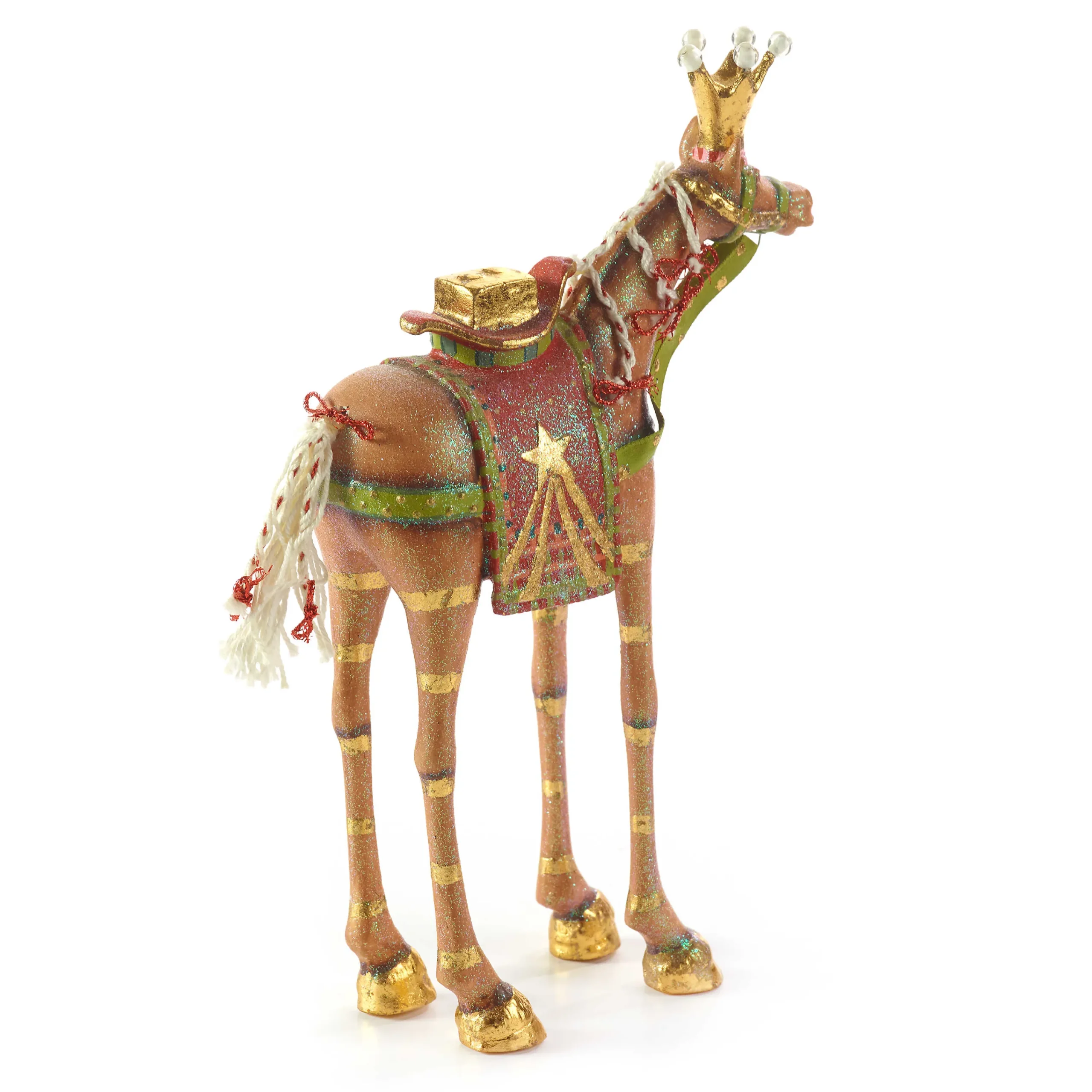 MacKenzie-Childs Patience Brewster Nativity Golda the Horse Figure| Holiday|Room Accents