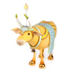 MacKenzie-Childs Patience Brewster Nativity Holy Cow Display Figure| Holiday|Room Accents