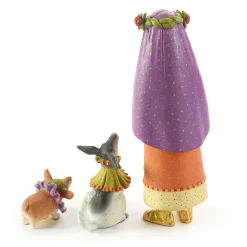 MacKenzie-Childs Patience Brewster Nativity Shepherdess with Dog Figures| Holiday|Room Accents