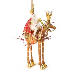 MacKenzie-Childs Patience Brewster Nativity Melchior on Horse Ornament| Holiday