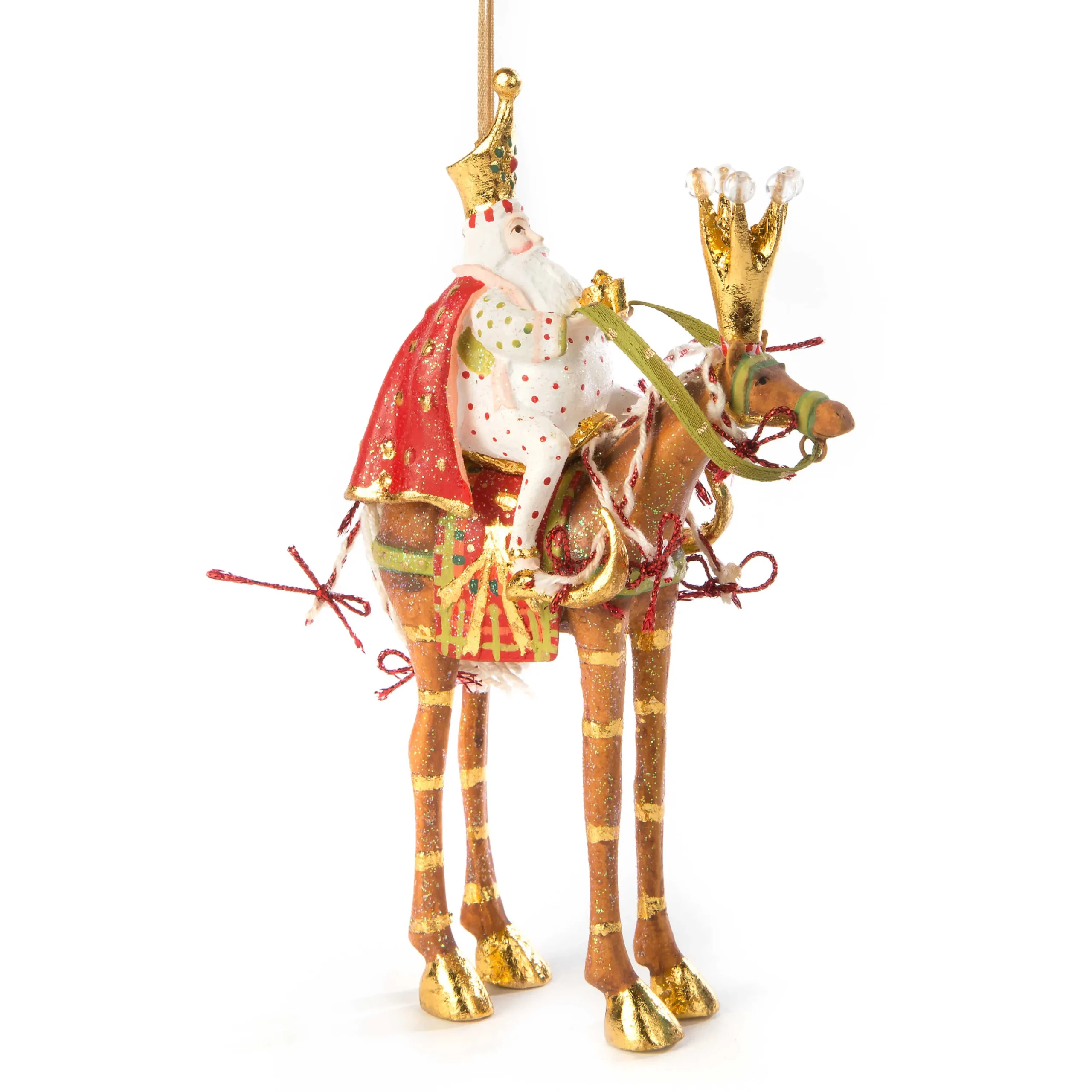 MacKenzie-Childs Patience Brewster Nativity Melchior on Horse Ornament| Holiday