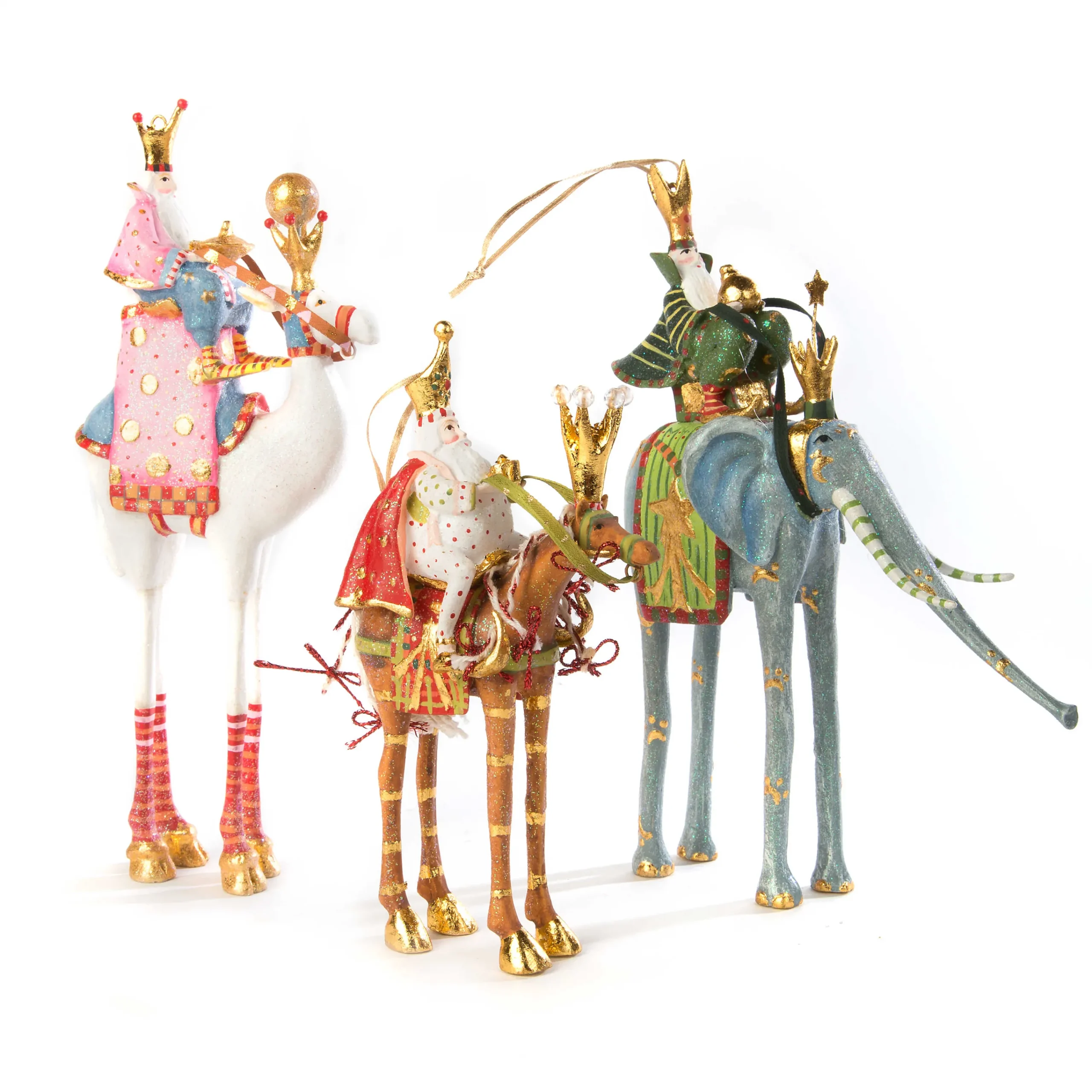 MacKenzie-Childs Patience Brewster Nativity Melchior on Horse Ornament| Holiday