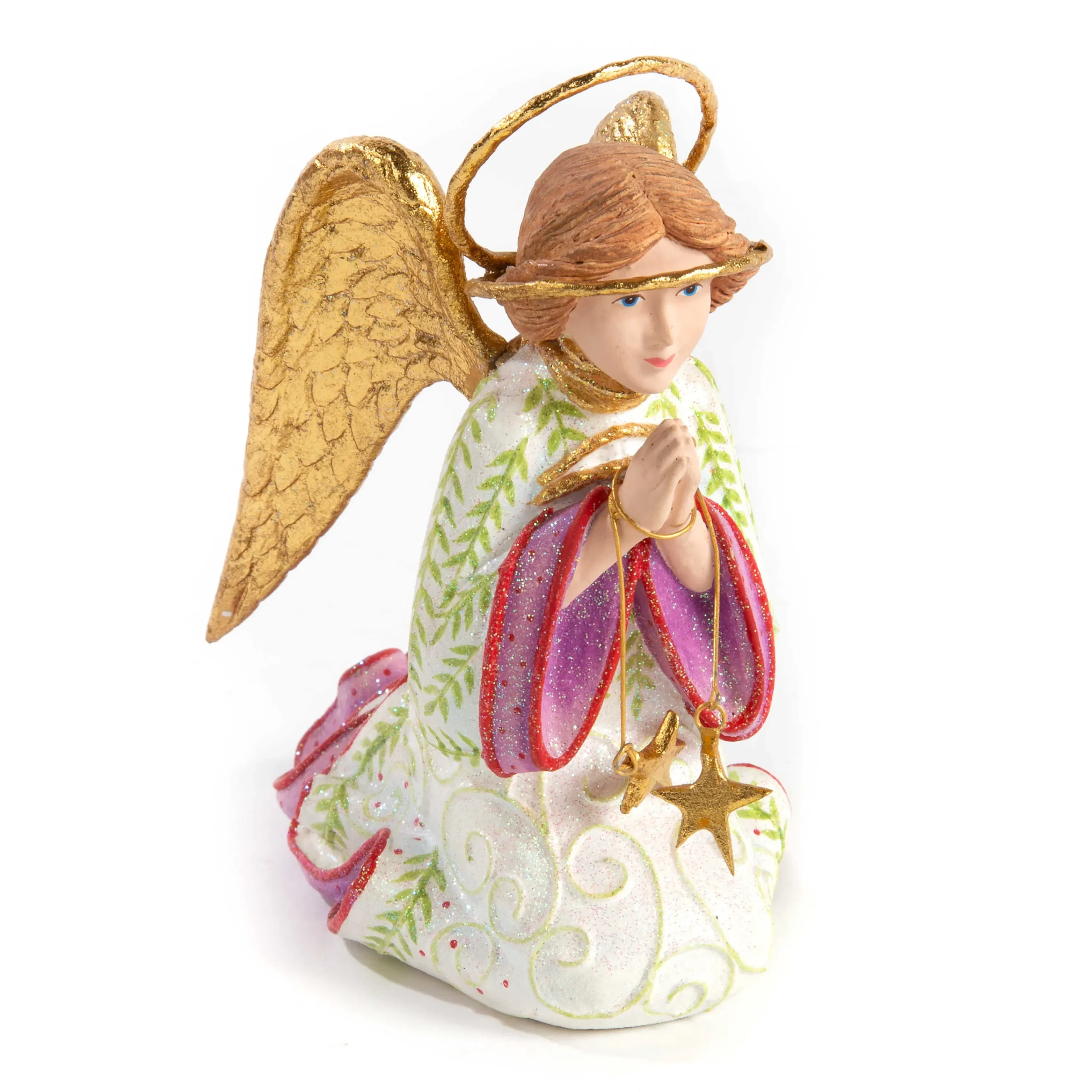 MacKenzie-Childs Patience Brewster Nativity Praying Angel Figure| Holiday|Room Accents