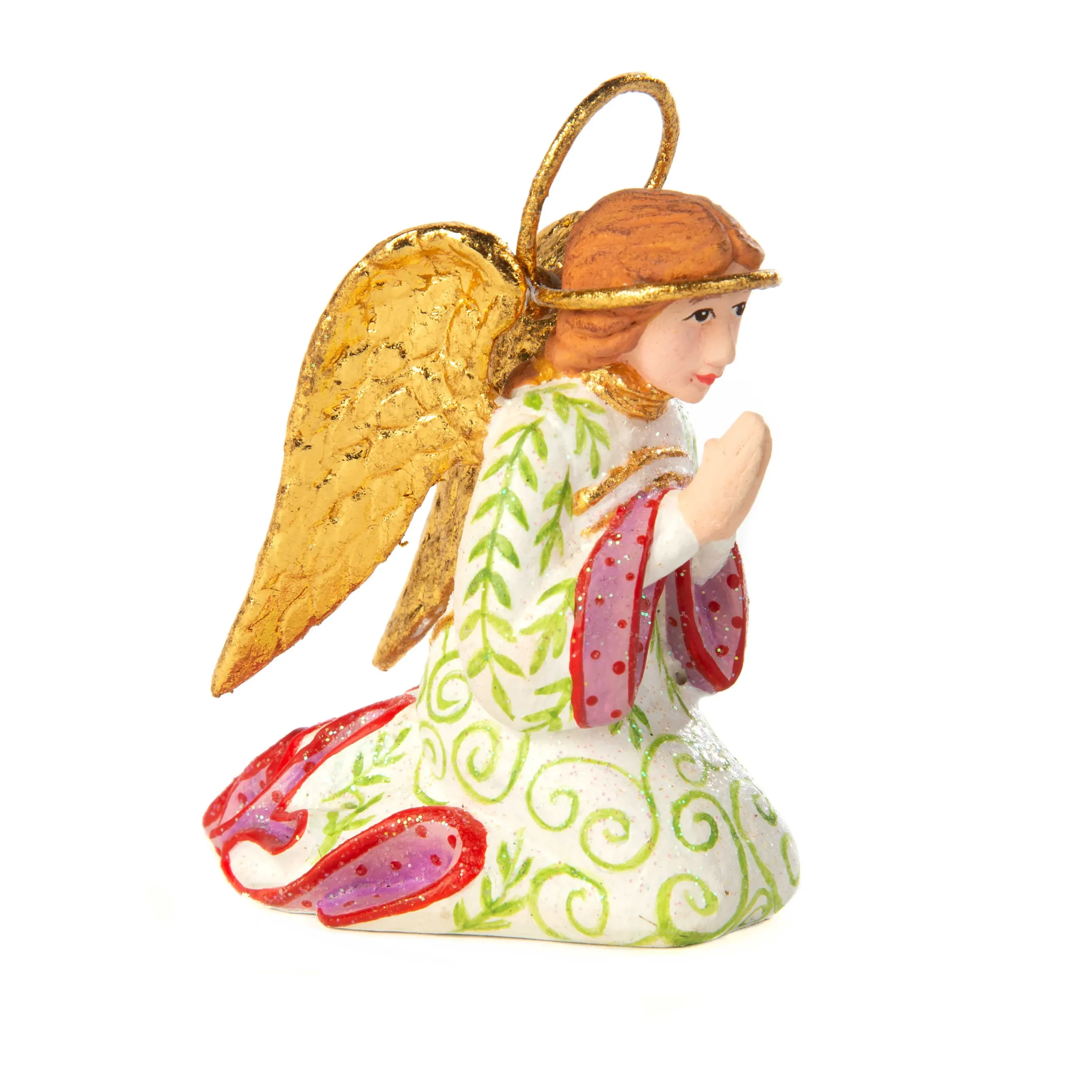 MacKenzie-Childs Patience Brewster Nativity Praying Angel Figure| Holiday|Room Accents