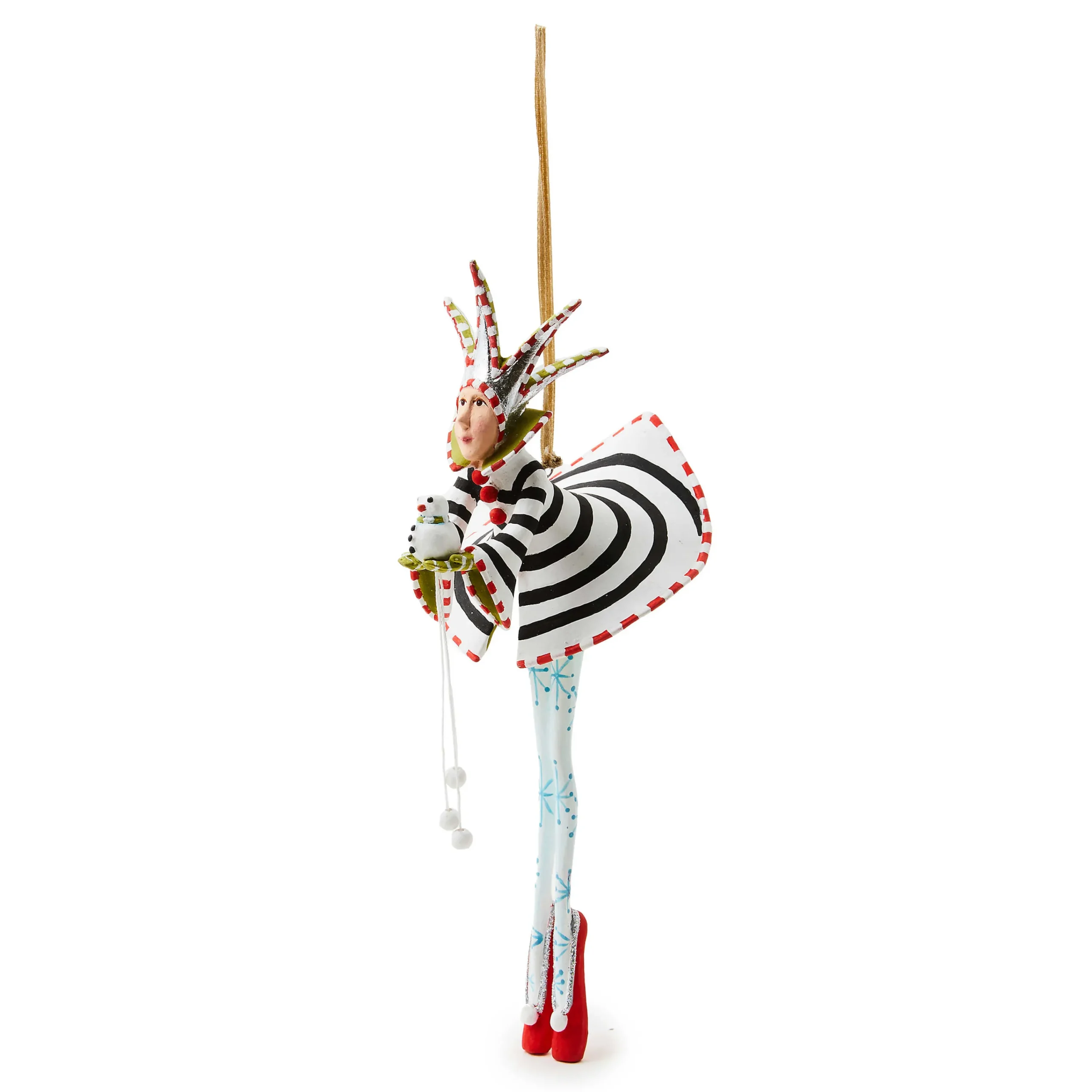 MacKenzie-Childs Patience Brewster Nutcracker Suite Snow King Ornament| Holiday