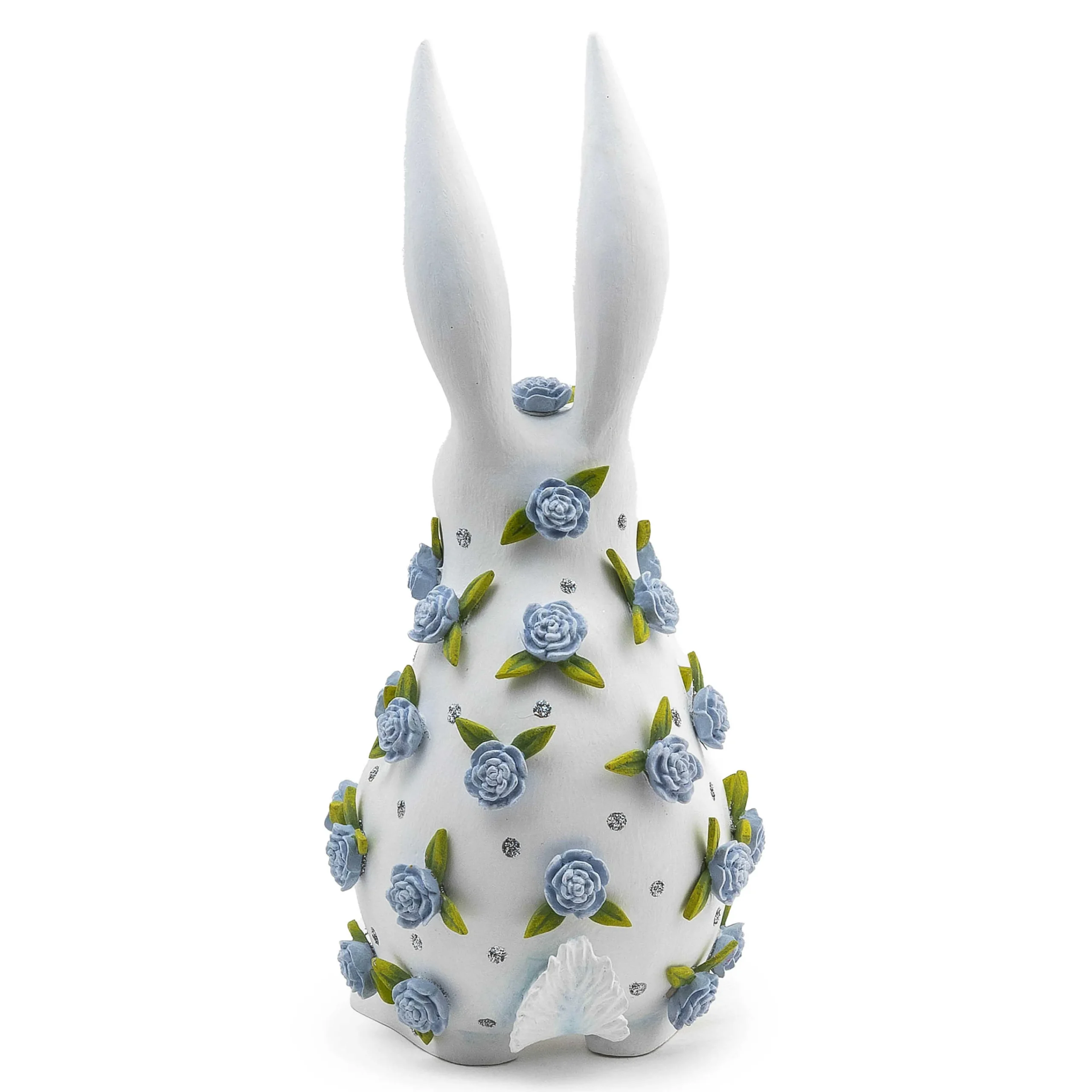 MacKenzie-Childs Patience Brewster Periwinkle Peony Standing Rabbit| Easter|Spring