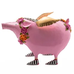 MacKenzie-Childs Patience Brewster Portia Pig Planter| Spring|Greenery & Florals