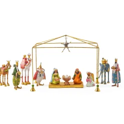 MacKenzie-Childs Patience Brewster World Edition Mini Nativity Introductory Set| Holiday
