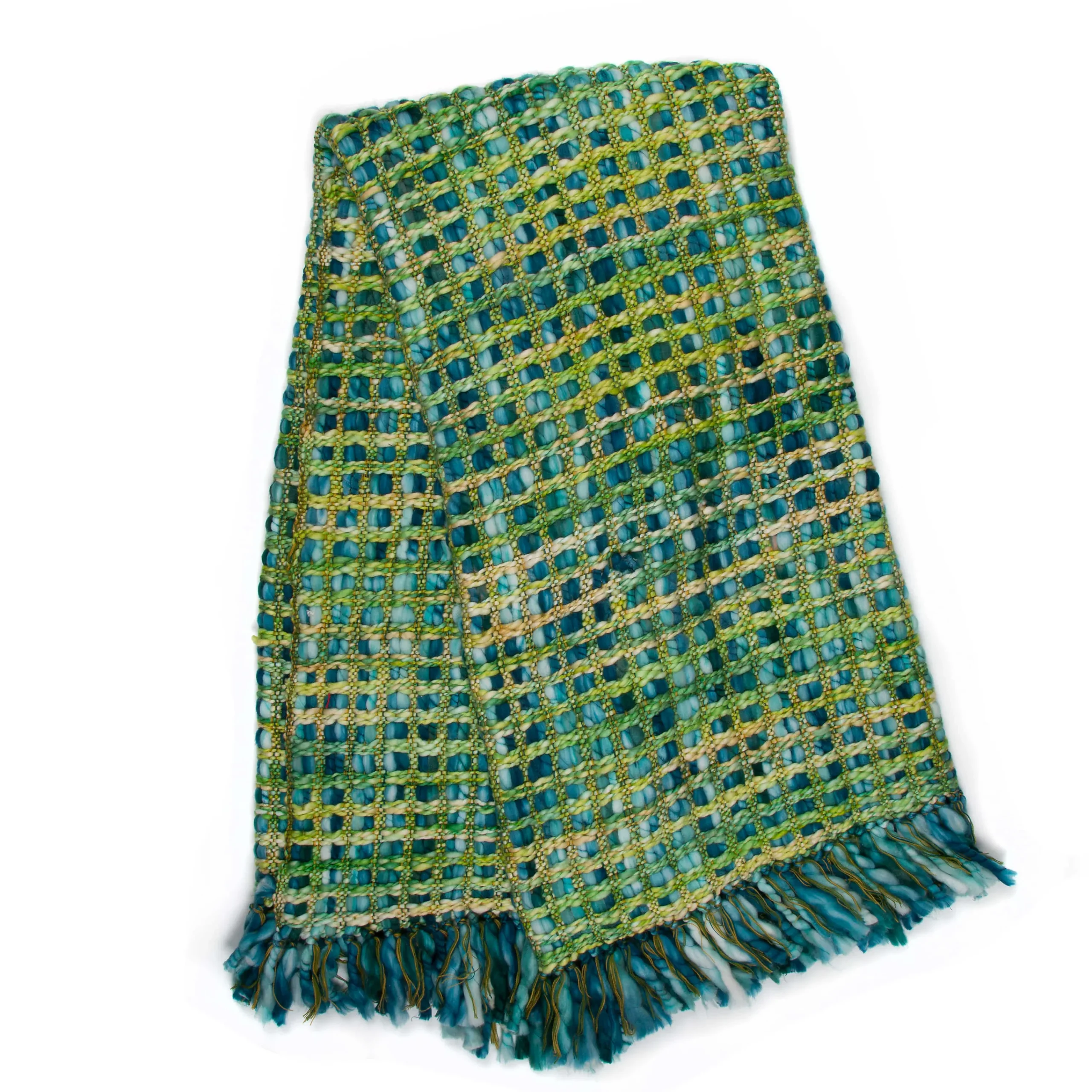 MacKenzie-Childs Peacock Basket Weave Throw| Pillows, Throws, & Cushions