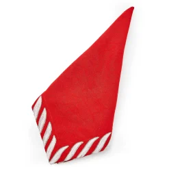MacKenzie-Childs Peppermint Red Napkin| Table Accessories|Kitchen & Table Linens