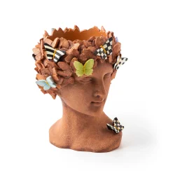 MacKenzie-Childs Persephone Small Bust Planter| Outdoor|Room Accents