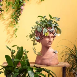 MacKenzie-Childs Persephone Small Bust Planter| Outdoor|Room Accents