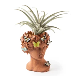 MacKenzie-Childs Persephone Small Bust Planter| Outdoor|Room Accents