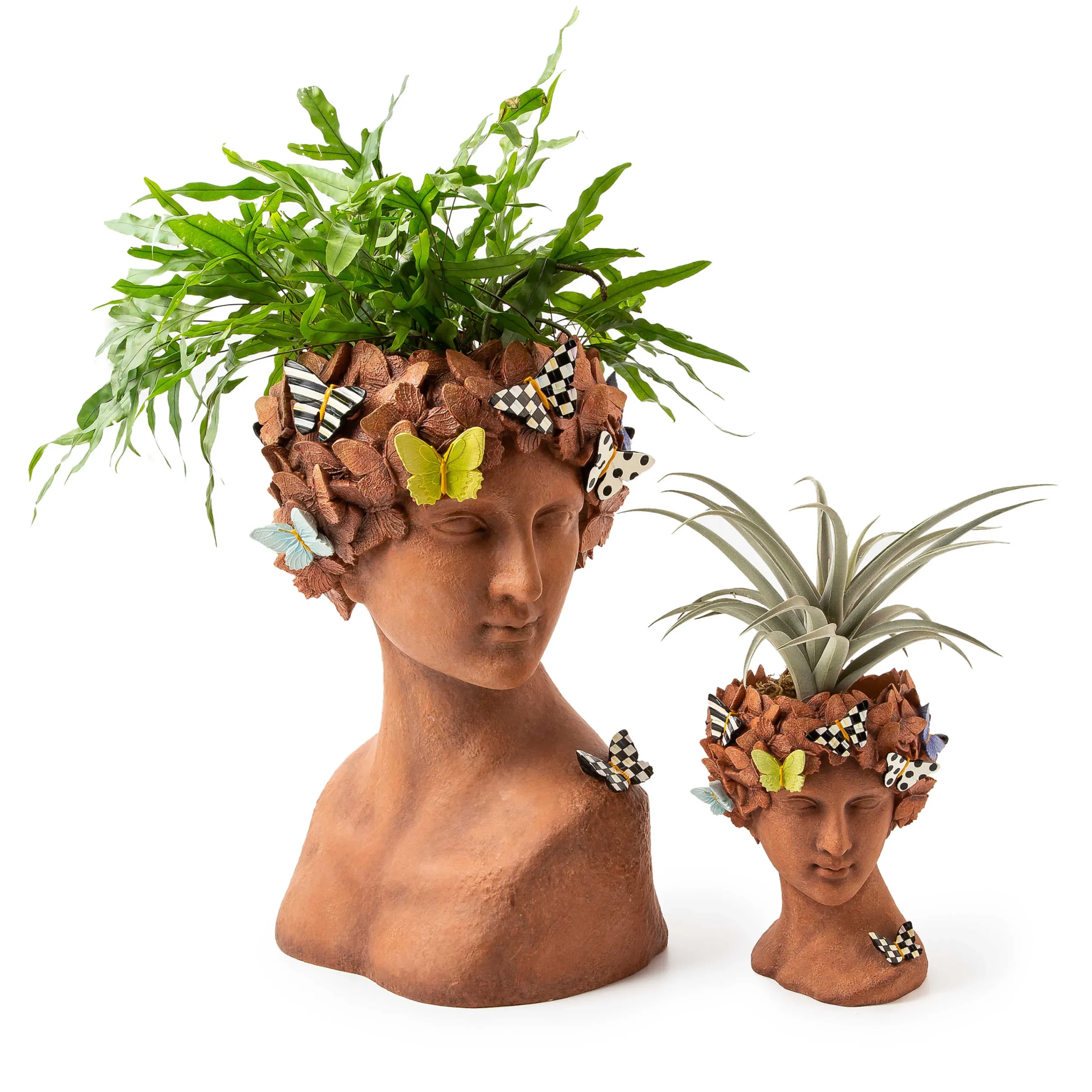 MacKenzie-Childs Persephone Small Bust Planter| Outdoor|Room Accents