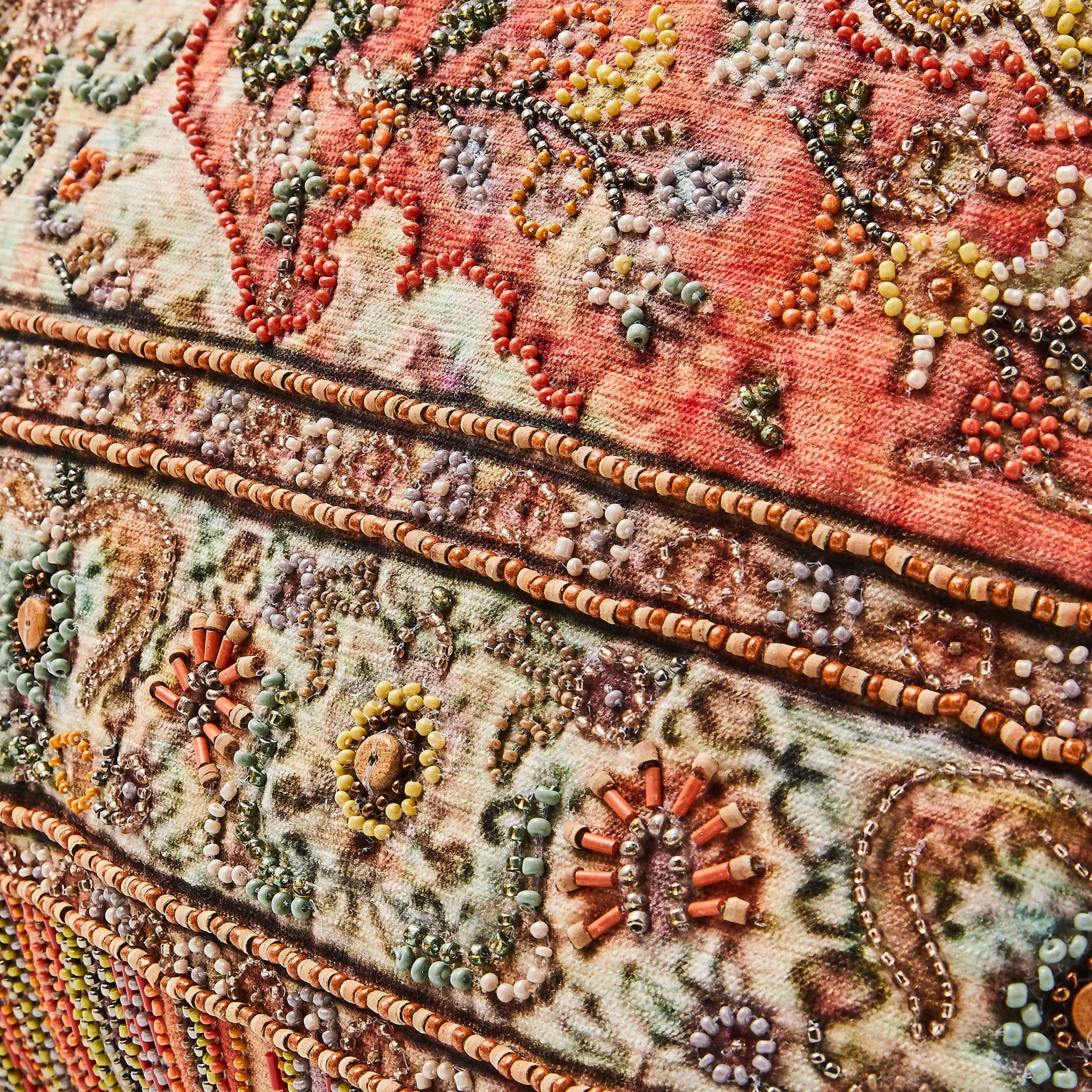 MacKenzie-Childs Persian Beaded Lumbar Pillow| Pillows, Throws, & Cushions