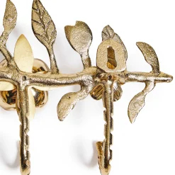 MacKenzie-Childs Petal Small Gold Wall Hook Rack| Finishing Touches