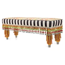 MacKenzie-Childs Piccadilly 4' Bench| Entryway Furniture