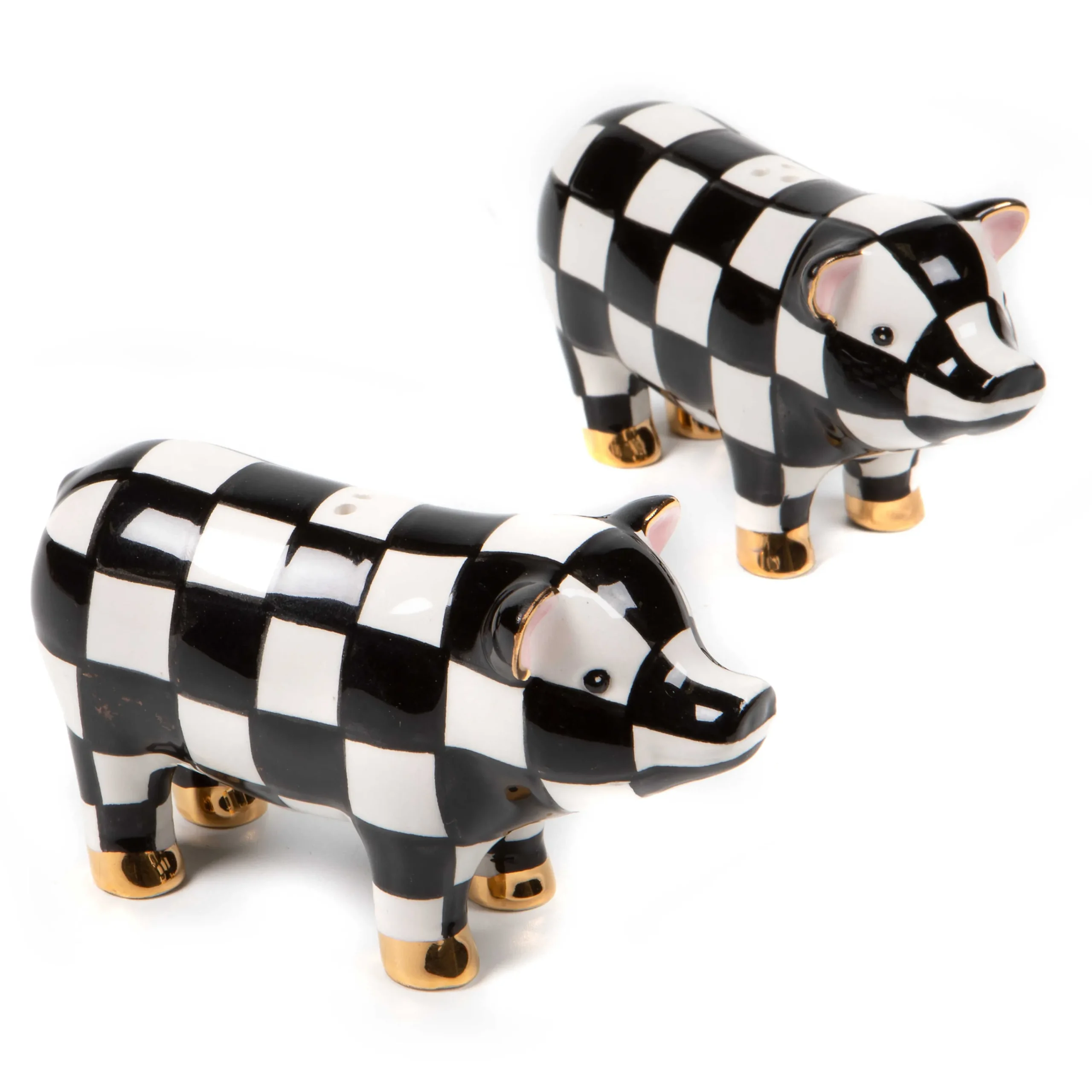 MacKenzie-Childs Pig Salt Pepper Set| Spring|Table Accessories