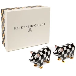 MacKenzie-Childs Pig Salt Pepper Set| Spring|Table Accessories