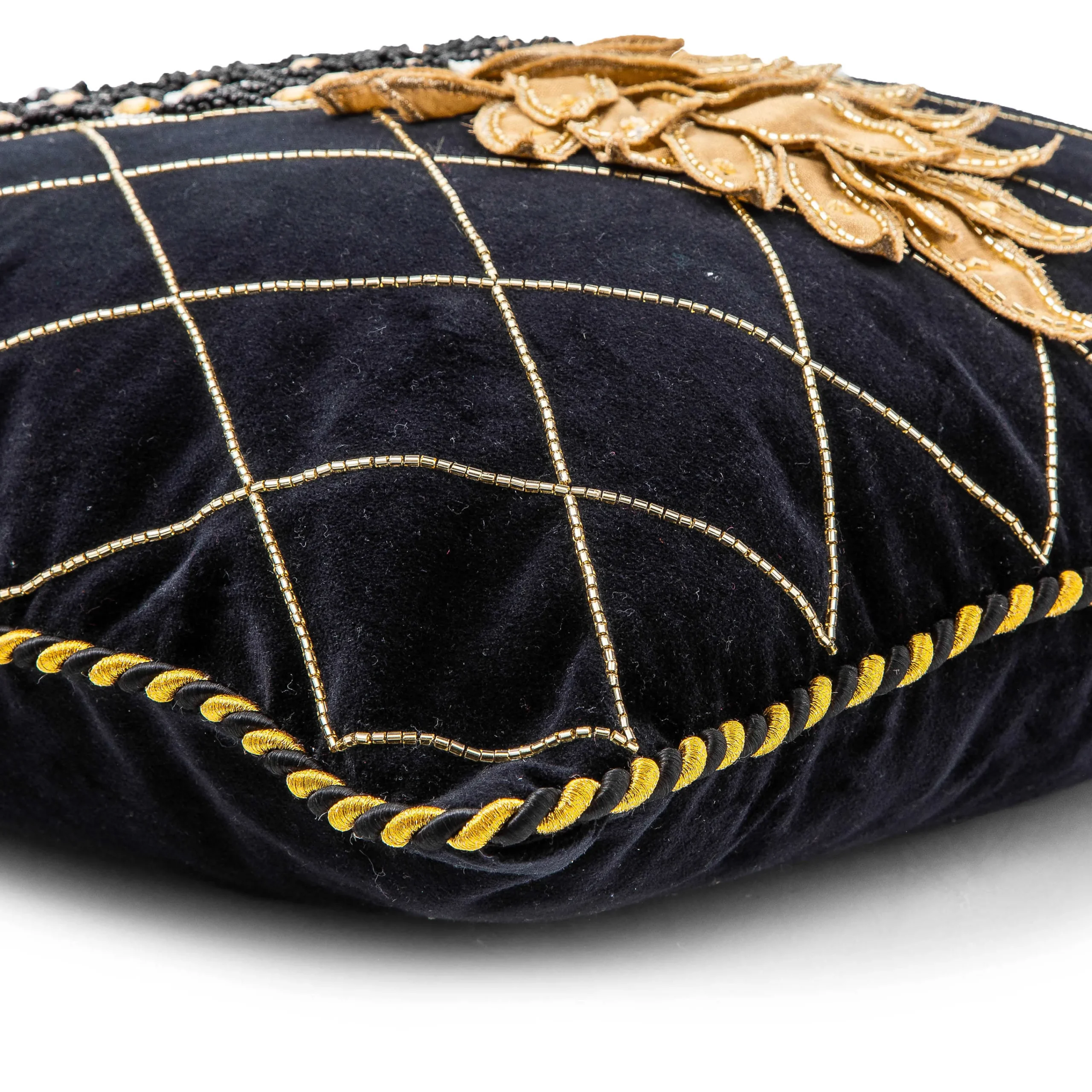 MacKenzie-Childs Pineapple Black Pillow| Pillows, Throws, & Cushions