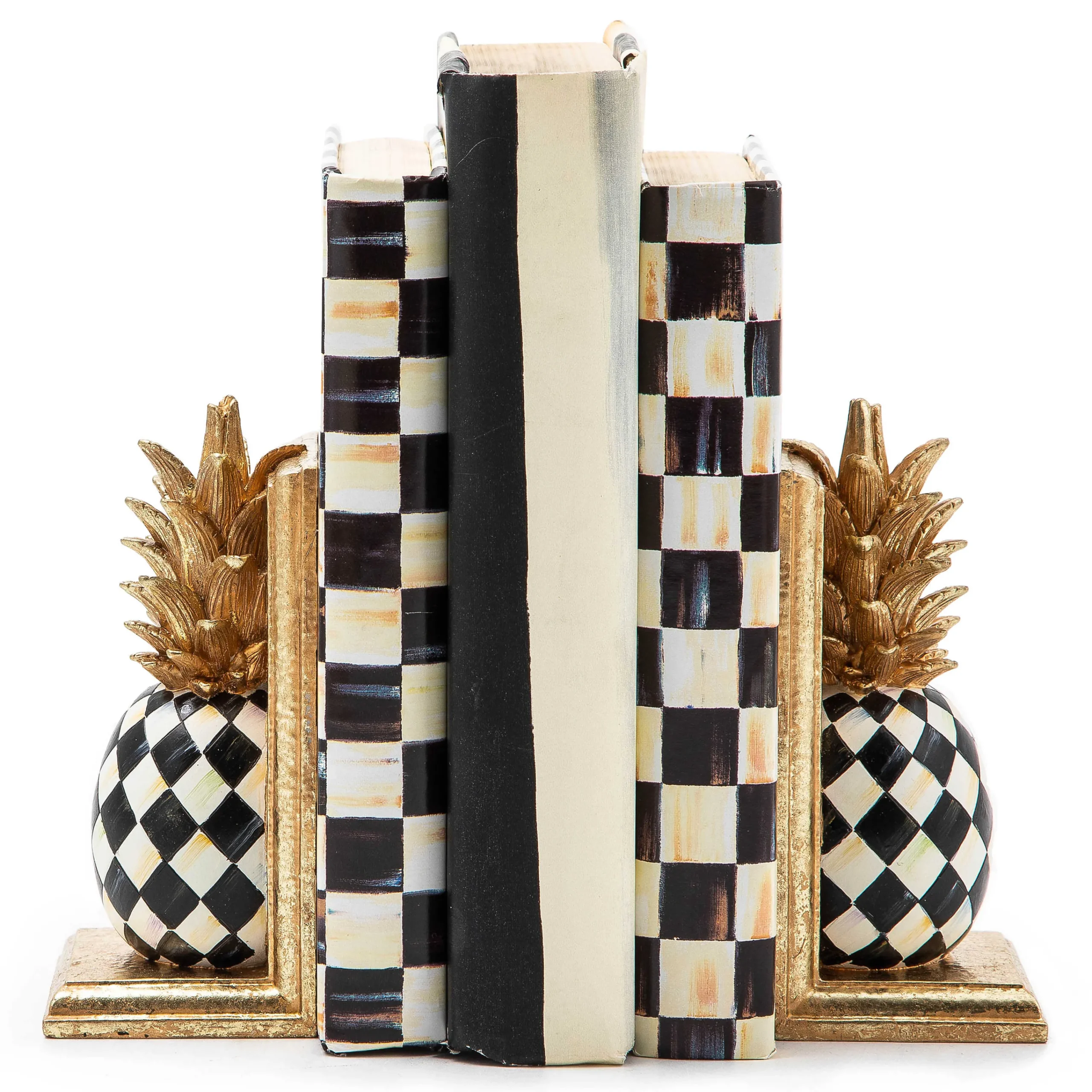 MacKenzie-Childs Pineapple Bookends| Room Accents