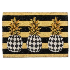 MacKenzie-Childs Pineapple Entrance Mat| Outdoor|Rugs