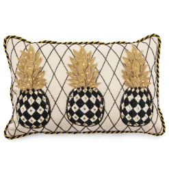MacKenzie-Childs Pineapple Ivory Lumbar Pillow| Pillows, Throws, & Cushions