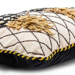 MacKenzie-Childs Pineapple Ivory Lumbar Pillow| Pillows, Throws, & Cushions
