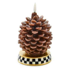 MacKenzie-Childs Pinecone Short Flameless Candle| The Fall Shop|Candles & Fragrances