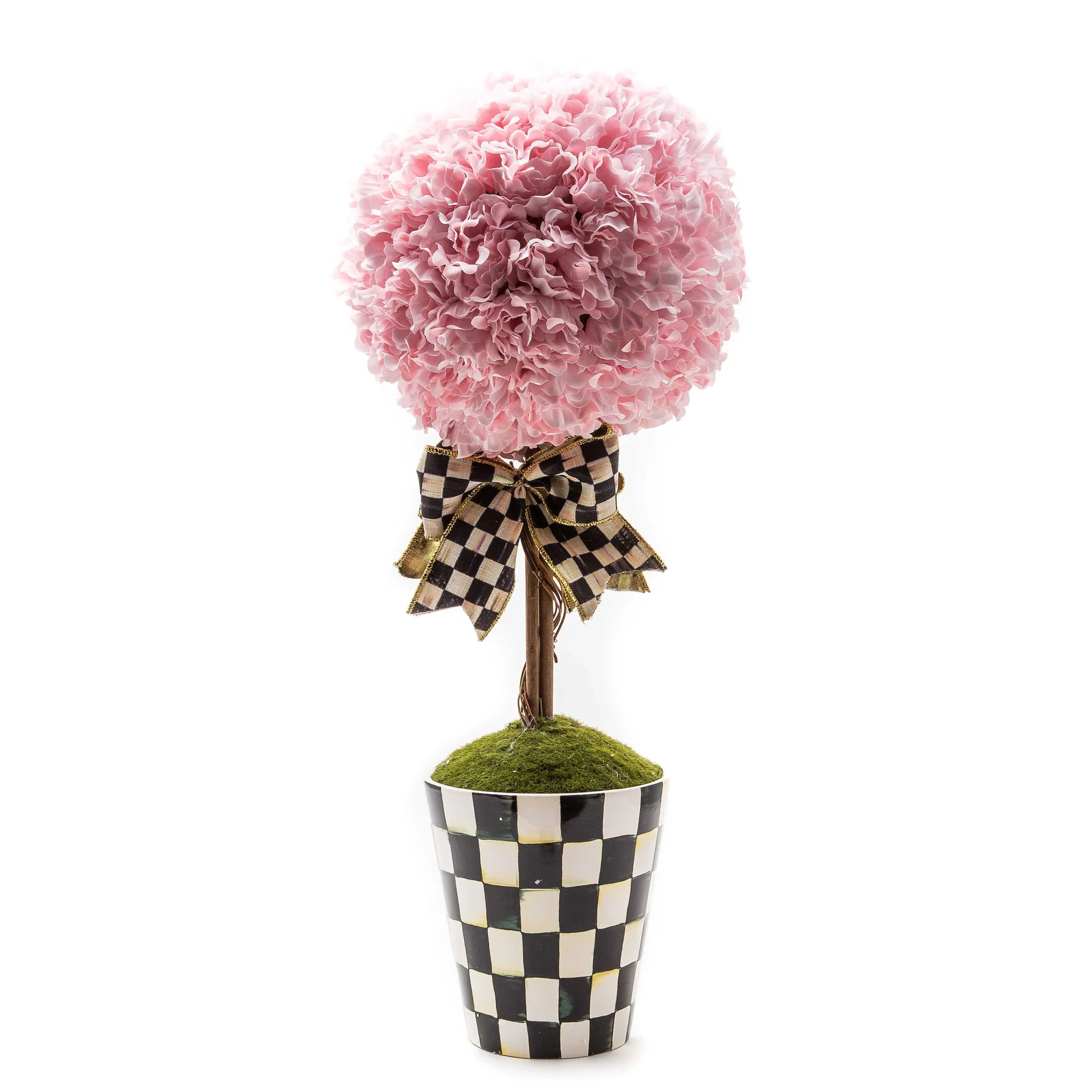 MacKenzie-Childs Pink Topiary Large Drop In| Greenery & Florals