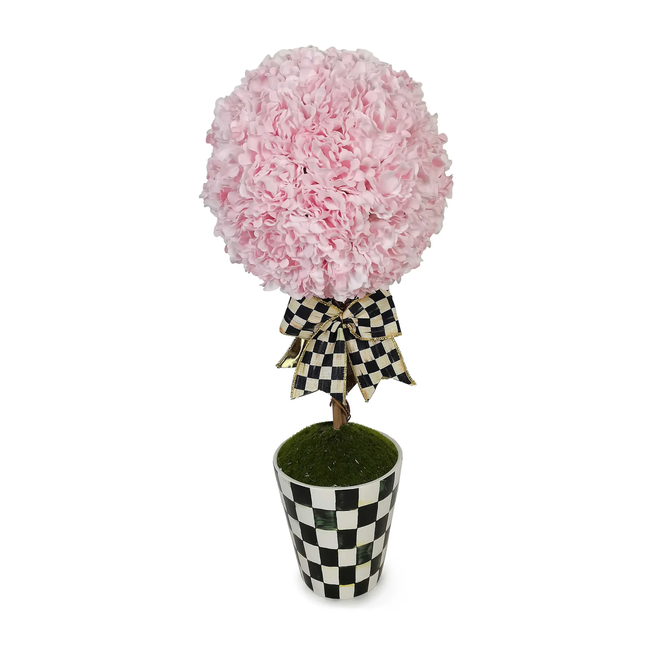 MacKenzie-Childs Pink Topiary Large Drop In| Greenery & Florals