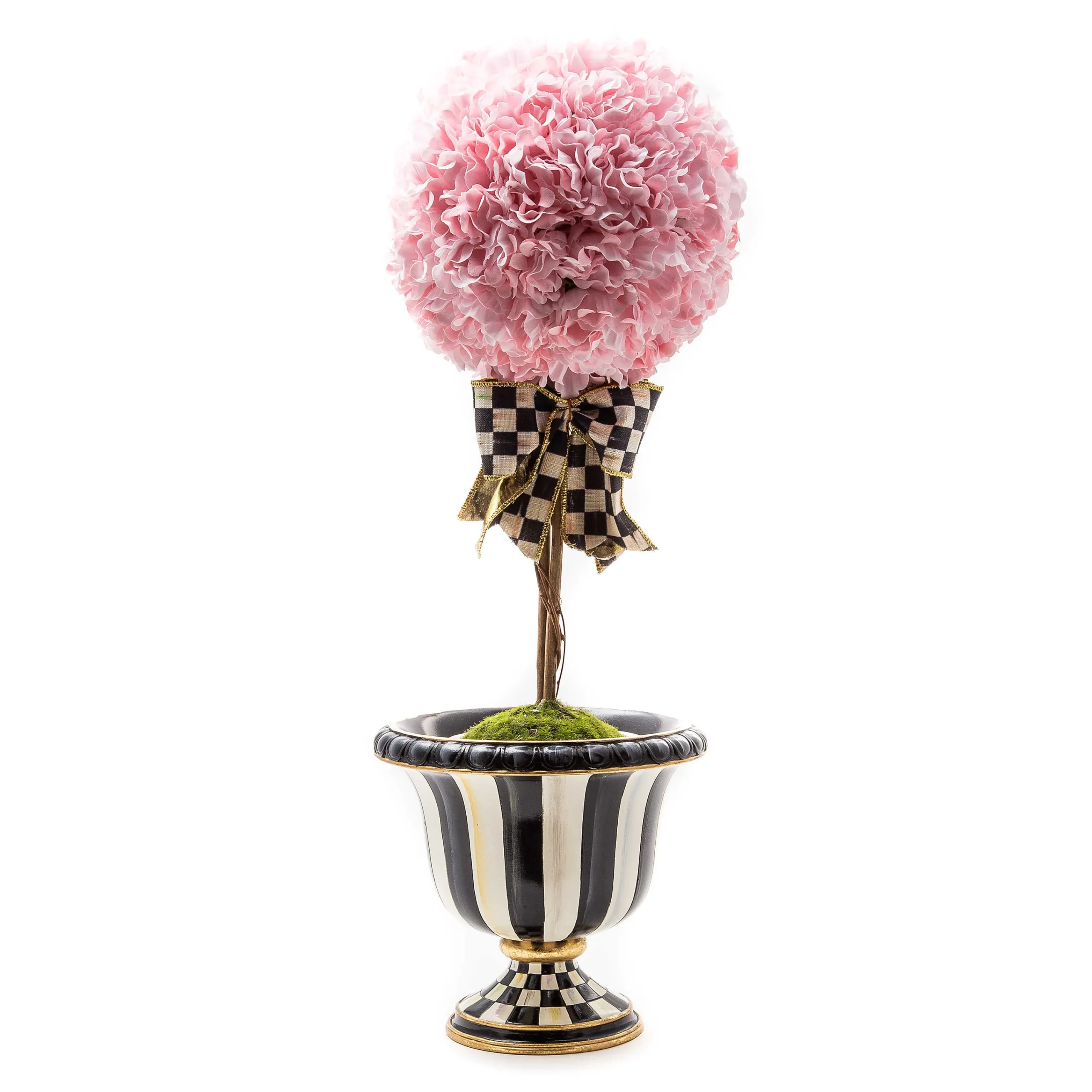 MacKenzie-Childs Pink Topiary Small Drop In| Greenery & Florals