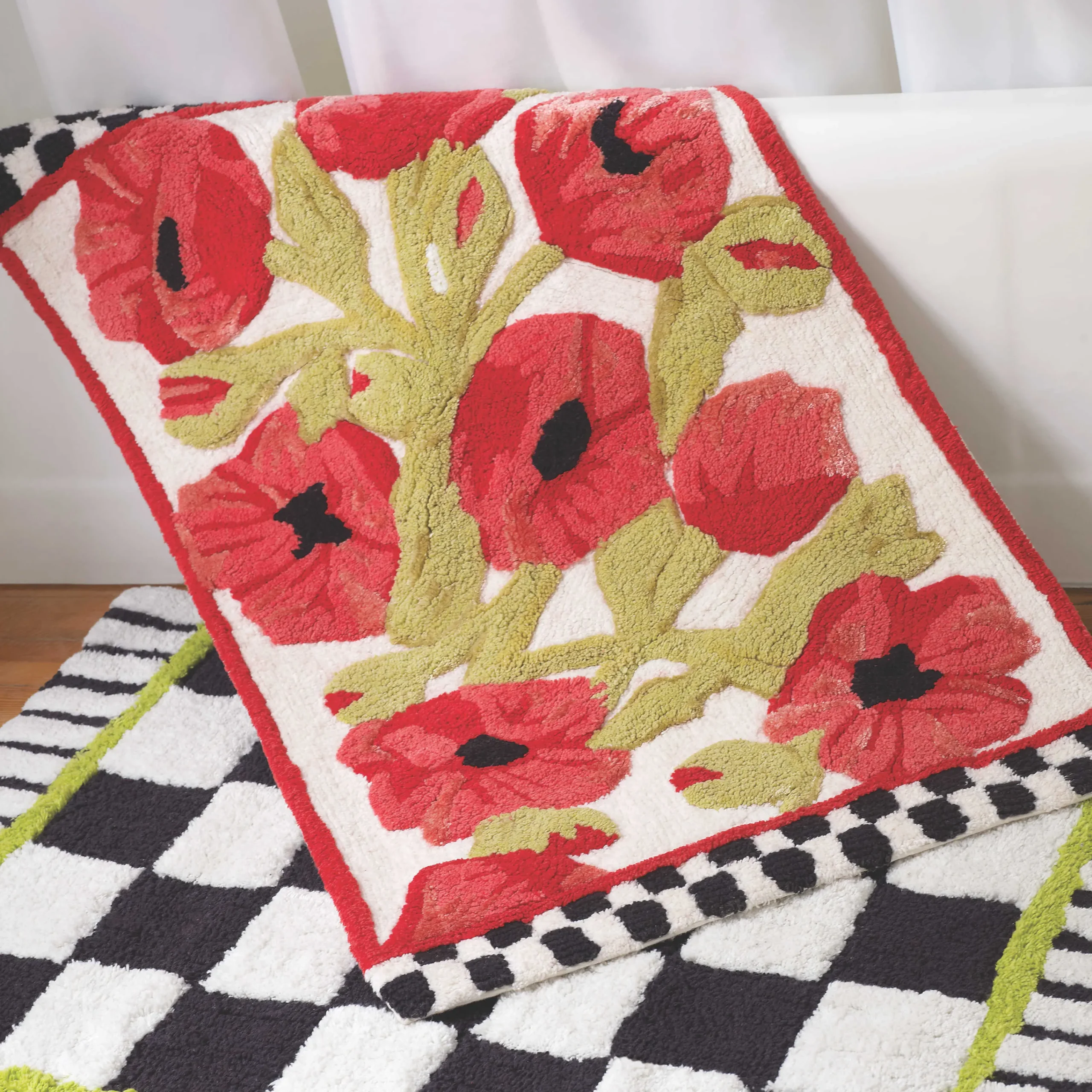 MacKenzie-Childs Poppy Bath Rug| Bath & Bath Accessories