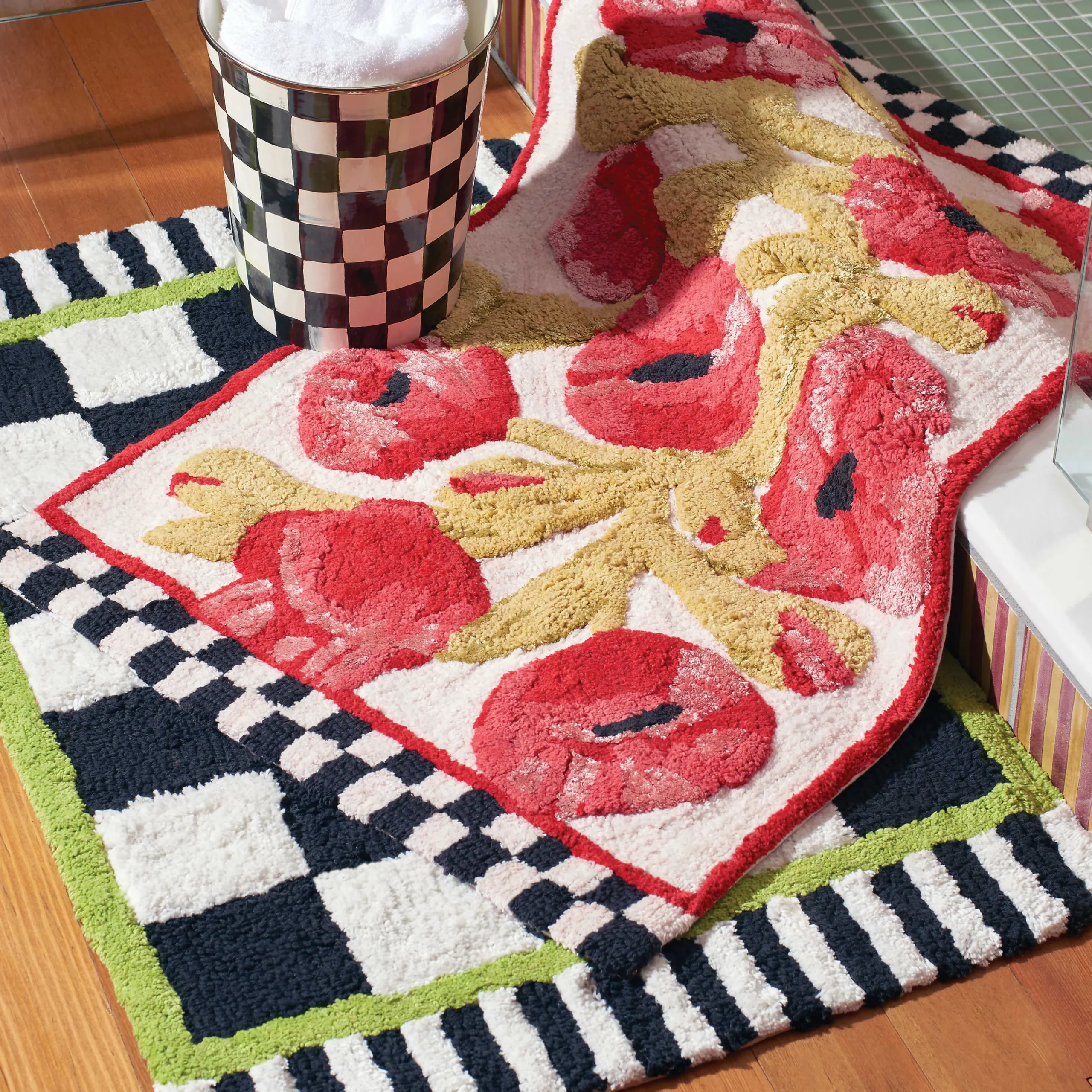 MacKenzie-Childs Poppy Bath Rug| Bath & Bath Accessories
