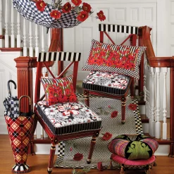 MacKenzie-Childs Portobello Road Footstool| Living Room