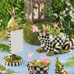 MacKenzie-Childs Pot Croaker Pot Climber| Spring|Outdoor