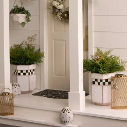 MacKenzie-Childs Potted Large Fern With Bee| Spring|Greenery & Florals