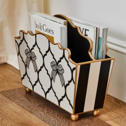 MacKenzie-Childs Pretty as a Bow Magazine Holder| Room Accents