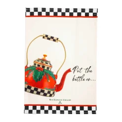 MacKenzie-Childs Put on the Kettle Dish Towel| Holiday|Kitchen & Table Linens