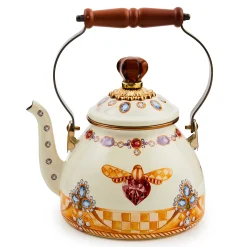 MacKenzie-Childs Queen Bee 2 Quart Tea Kettle| Fall Entertaining|Tea Kettles