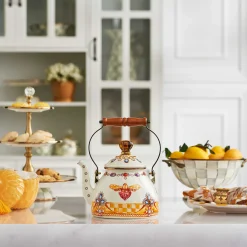MacKenzie-Childs Queen Bee 2 Quart Tea Kettle| Fall Entertaining|Tea Kettles