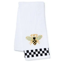 MacKenzie-Childs Queen Bee Check Hand Towel| Bath & Bath Accessories