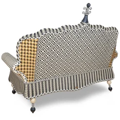 MacKenzie-Childs Queen Bee Courtyard Outdoor Loveseat| Outdoor