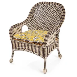 MacKenzie-Childs Queen Bee Courtyard Outdoor Accent Chair| Outdoor