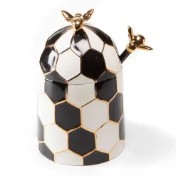 MacKenzie-Childs Queen Bee Honey Pot| Kitchen Storage & Organization|Serveware